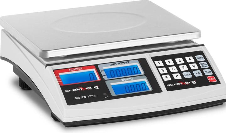 Actual product image Steinberg Counting Scale - 30 kg / 1 g - white