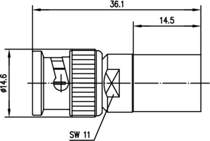 Image du produit Telegärtner Connecteur de câble BNC Crimp G31 75 Ohm, crimp/crimp, Professional, A3318, G31 (RG-11A/U)