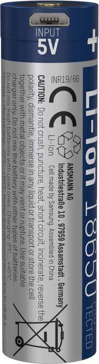 Image du produit Ansmann Batterie Li-Ion 18650 (1 pcs, 18650, 3400 mAh)