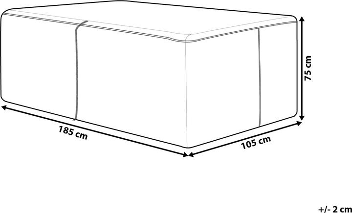 Image du produit Beliani Protection contre la pluie pour meubles de jardin 185 x 105 x 75 cm CHUVA