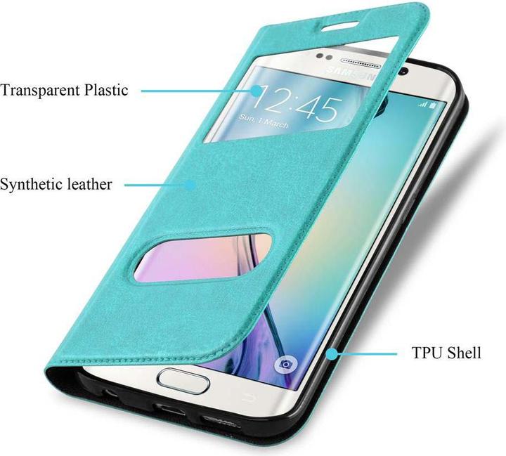 Productafbeelding Cadorabo Boek met Uitzicht Dubbele Raambedekking (Samsung Galaxy S6 Edge+)