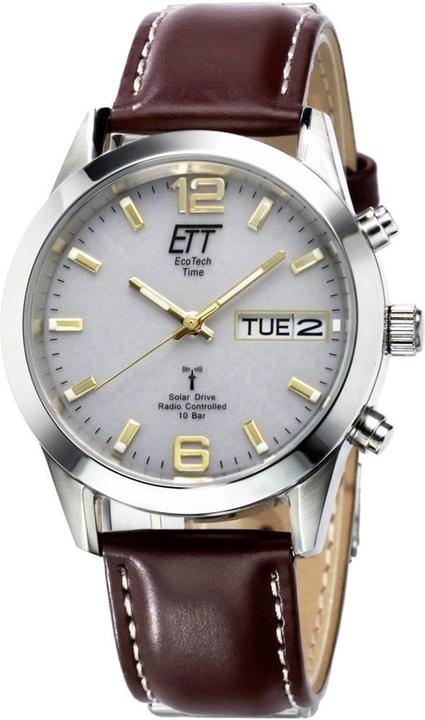 Produktbild Conrad Components Eco Tech Time Solar Funk Gobi Herrenuhr (Digitaluhr, Analoguhr, Funkuhr, 40 mm)