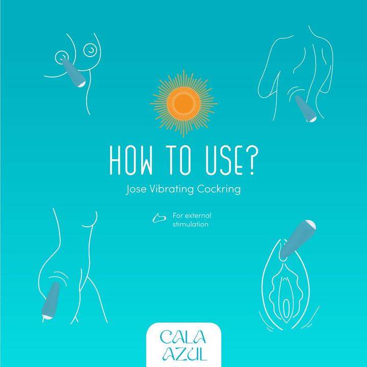 Actual product image Cala Azul Julia Mini Vibrator - Azul
