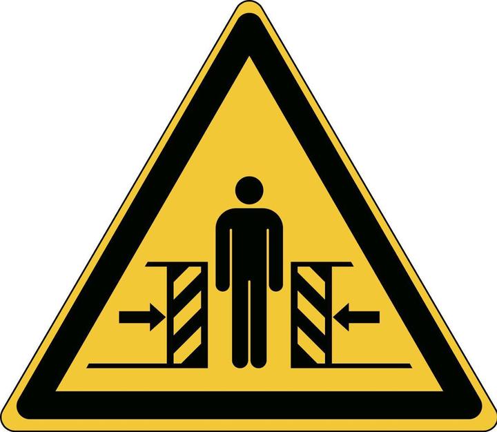 Immagine prodotto Brady Cartello di sicurezza ISO - Avviso di pericolo di schiacciamento