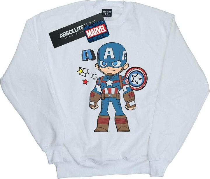 Actual product image Womens/Ladies Captain America Sketch Sweatshirt (S)