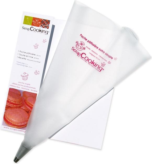 Produktbild ScrapCooking Konditoren Spritzbeutel + 1 Edelstahlhülse, 35cm (Spritzbeutel)
