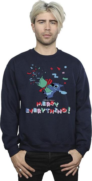 Immagine prodotto Disney Lilo And Stitch Stitch Merry Everything Felpa Uomo (L)
