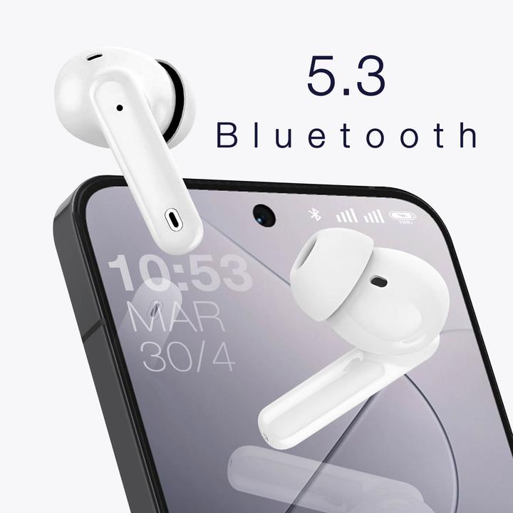 Image du produit 3MK Hardy LifePods Pro słcuhawki bezprzewodowe Bluetooth 5.3 ANC białe/white (ANC, 6.50 h, Sans fil)