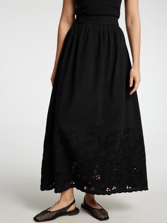 Actual product image Selected Femme Broderie Anglaise Maxirock (40)