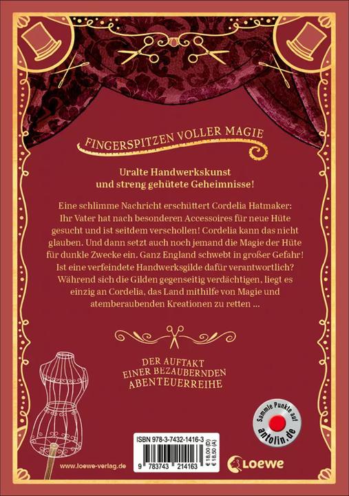 Actual product image Die Gilde der Hutmacher (Die magischen Gilden, Band 1) - Geheimnisse aus Stoff und Seide (German, Tamzin Merchant, Paola Escobar, Nadine Mannchen, 2022)