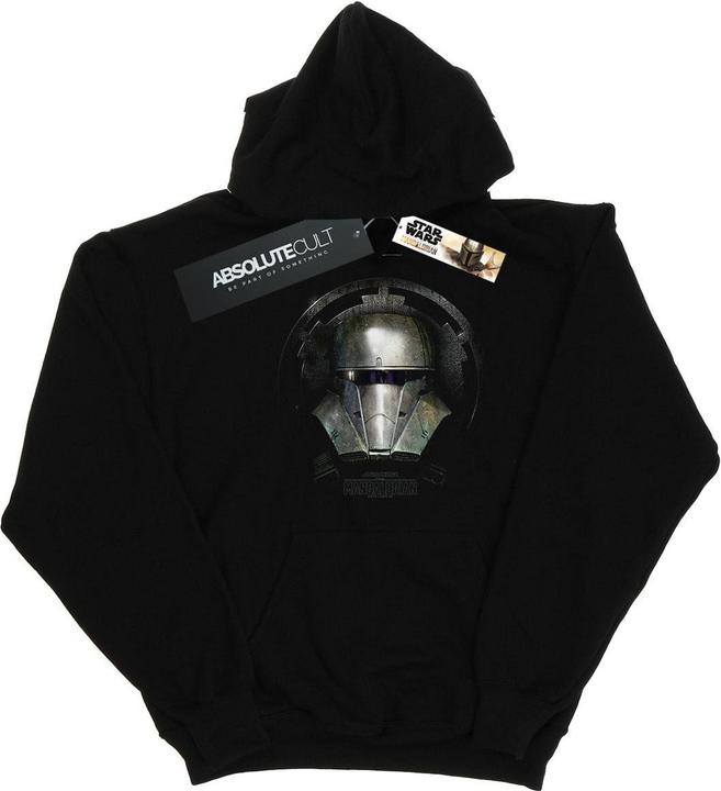 Actual product image Star Wars Mens The Mandalorian Dark Helmet Hoodie (M)
