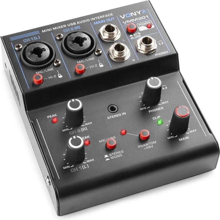 Actual product image Vonyx Mixing console VMM301 (Studio- and Livemixer)