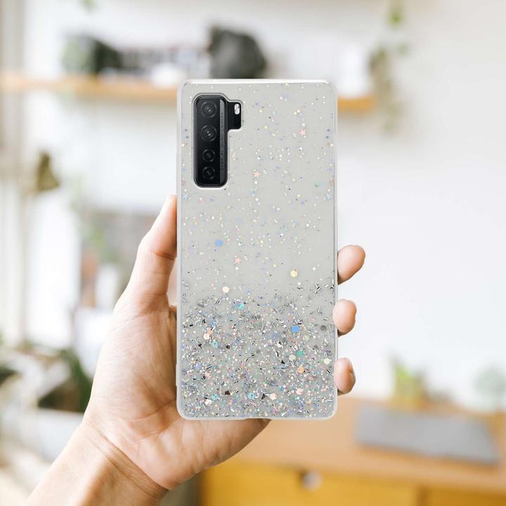 Produktbild Cadorabo TPU Hülle für Huawei P40 LITE 5G / NOVA 7 SE mit Glitzer (Huawei Nova 7 SE, Huawei P40 Lite 5G)