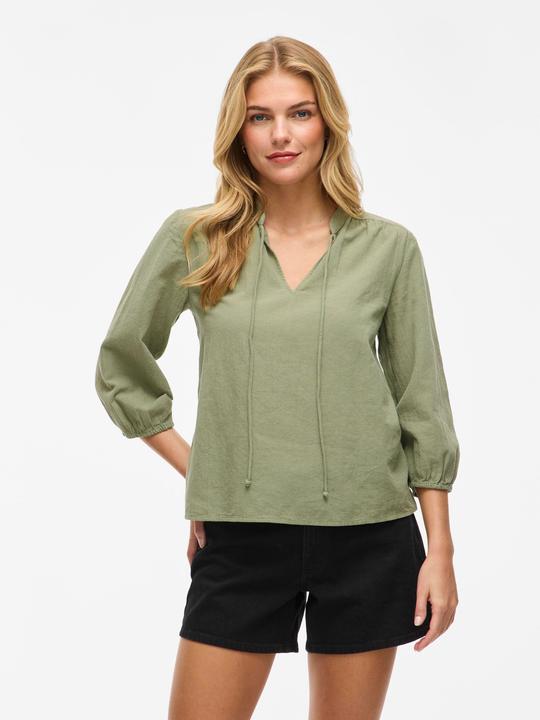Actual product image Vila VIPETRA Split Neck Oberteil mit 3/4-Ärmeln (44)