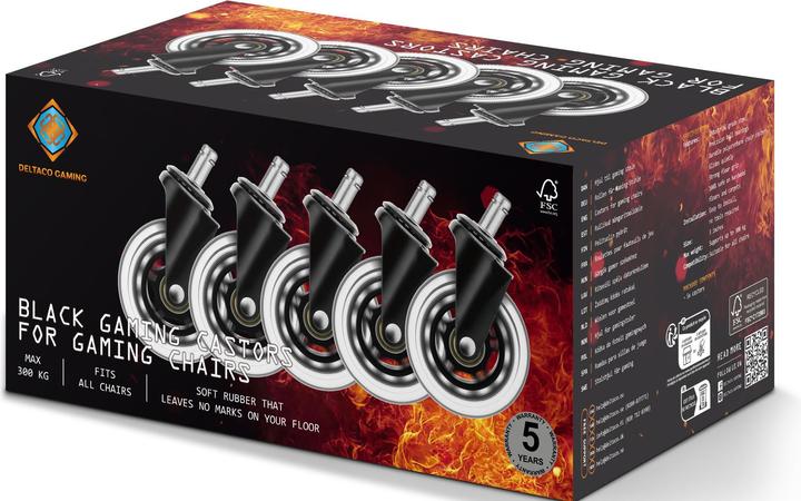 Actual product image Deltaco Gaming Casters