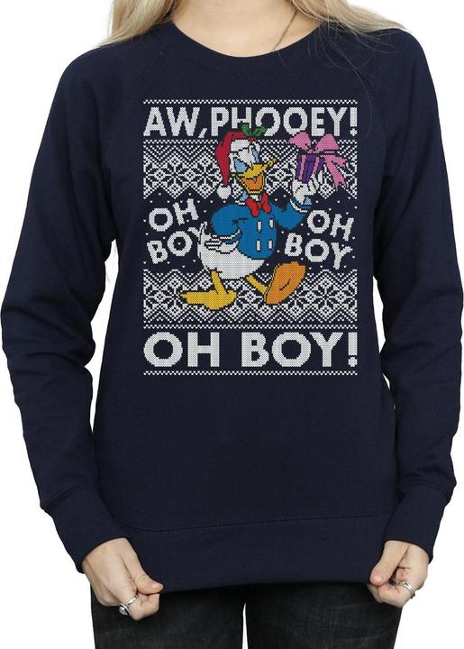 Immagine prodotto Disney Donald Duck Christmas Fair Isle Felpa Donna (M)
