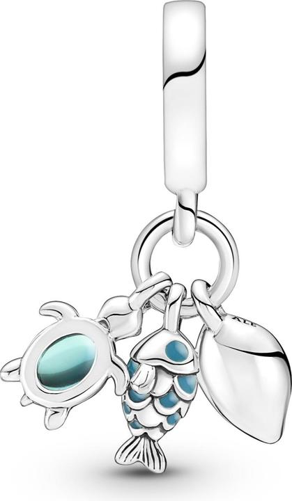 Actual product image Pandora Fish Sea turtle Mussel (Silver 925, Enamel)