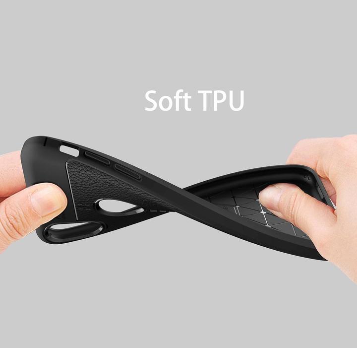 Actual product image Cadorabo TPU Cover Faux Leather Structure (Apple iPhone X)