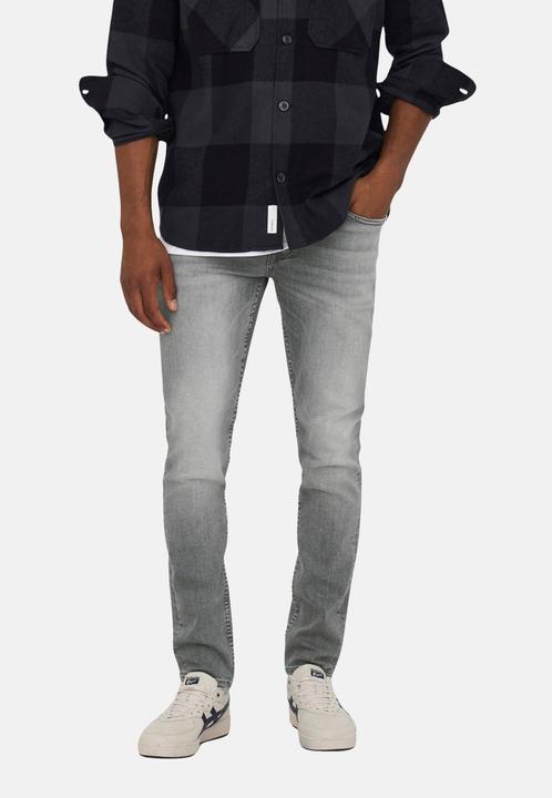 Actual product image Only & Sons ONSLOOM SLIM GREY NOOS Slim Fit Jeans (28)