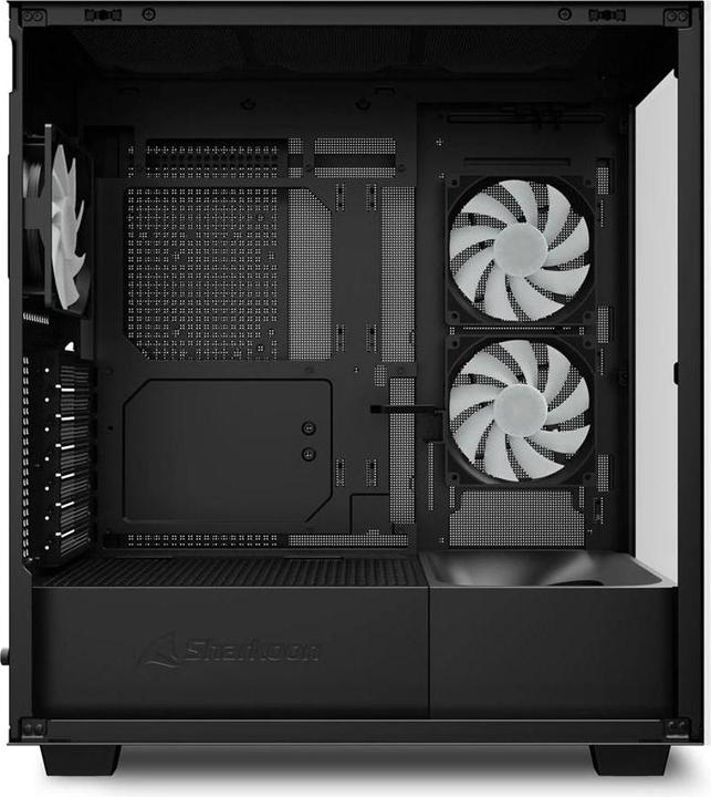 Actual product image Sharkoon Rebel C60 RGB ATX Black (ATX, mATX, Mini-ITX)