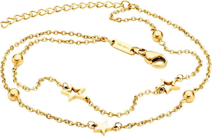 Julie Julsen Stars Fusskette (Edelstahl, 27 cm)
