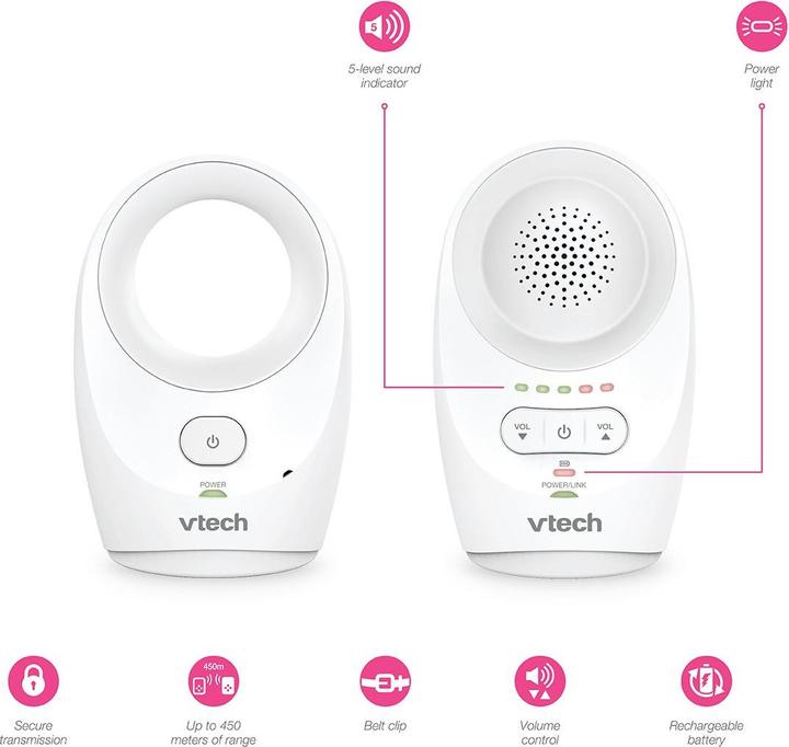 Actual product image VTech DM1111 (Baby Monitor Audio, 460 m)