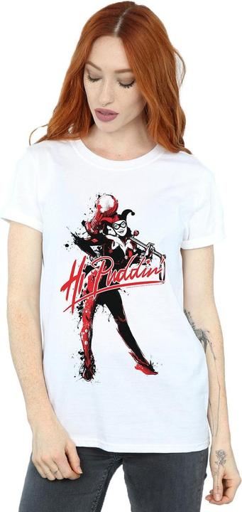 Immagine prodotto Femme/Les femmes Harley Quinn Hi Puddin Maglietta boyfriend in cotone (S)