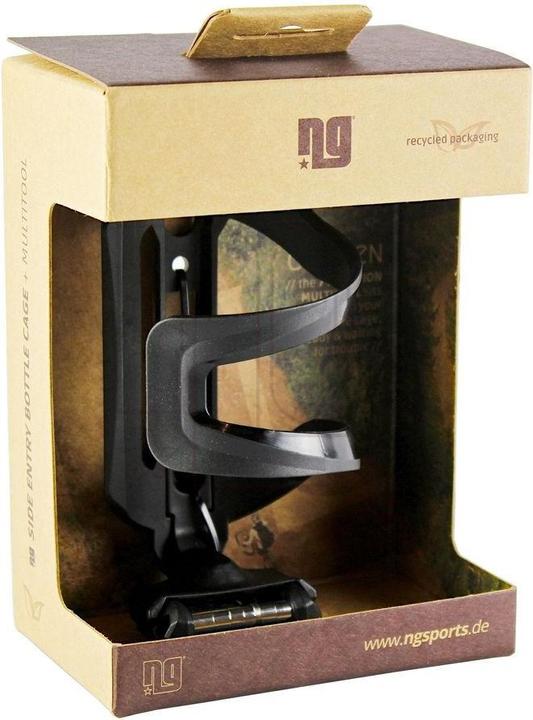 Actual product image NG Sports Cumeen Side Entry Bottle Cage + Jeera Adaptor + Multitool, black