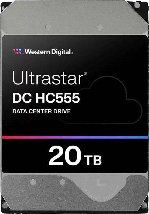 Immagine prodotto WD Ultrastar DC HC555 3,5 pollici 26,1 20TB 512 7200RPM SATA ULTRA 512E SE NP3 DC (20 TB, 3.5", CMR)