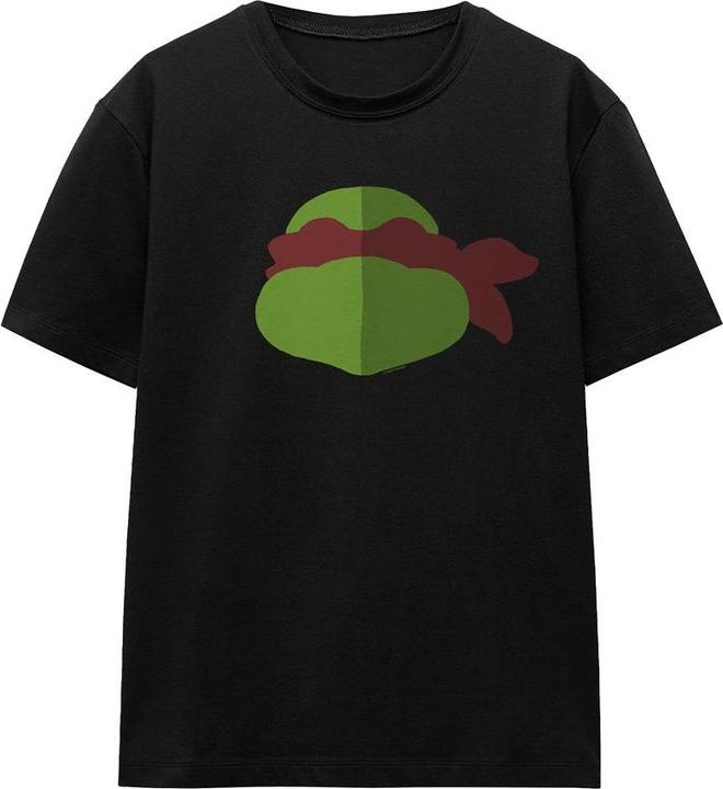 Actual product image Teenage Mutant NT Unisex Adult Raphael Face T-Shirt (M)