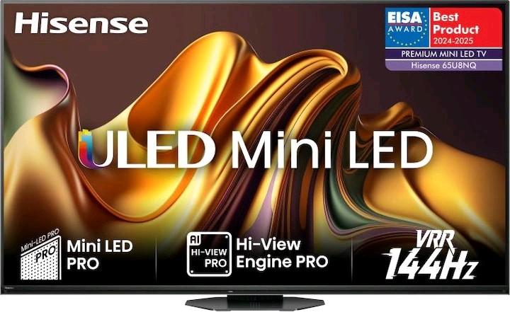 Immagine prodotto Hisense TV 65U8NQ (65", U8NQ, Mini-LED, 4K)