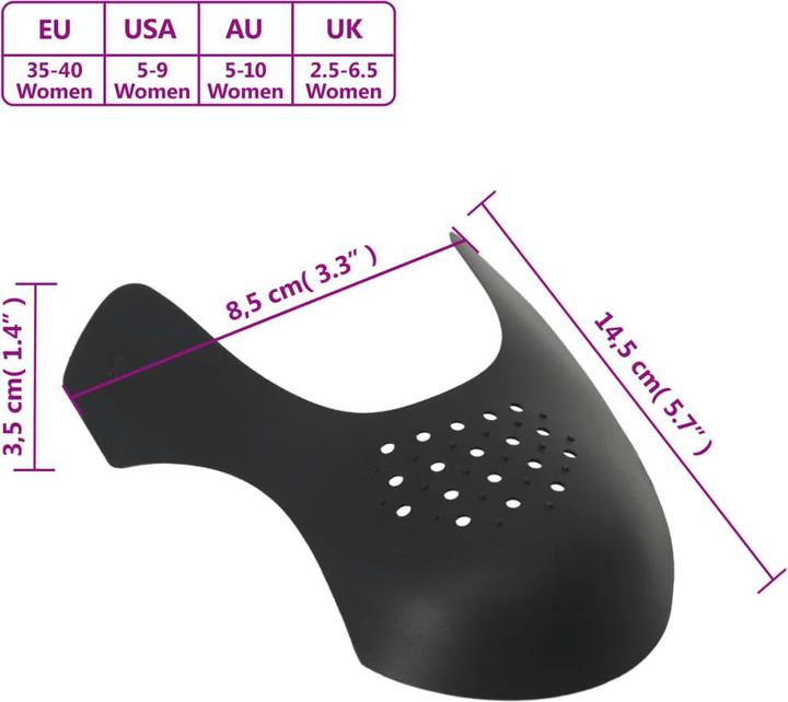 Image du produit VidaXL Protège-plis pour chaussures 2 paires UE 35-40 Plastique,Couleur (35, 2 x)