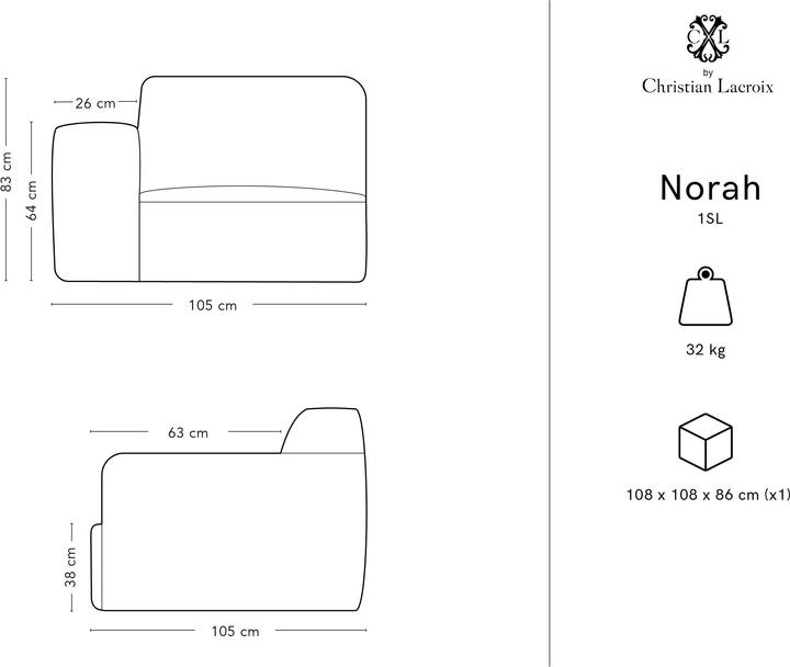 Actual product image CXL by Christian Lacroix Norah (4-seater, 3-seater, 2 person sofa)