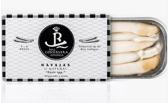 Real Conservera Española Natürliche Schwertmuscheln aus Galicien (120 g)