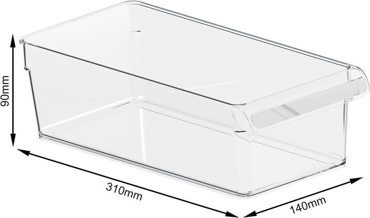 Image du produit Rotho Lot de 3 rangements pour réfrigérateur LOFT