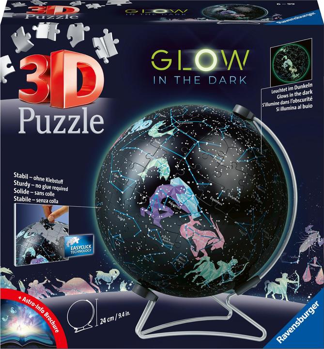 Actual product image Ravensburger Glow In The Dark Star Globe (180 pieces)