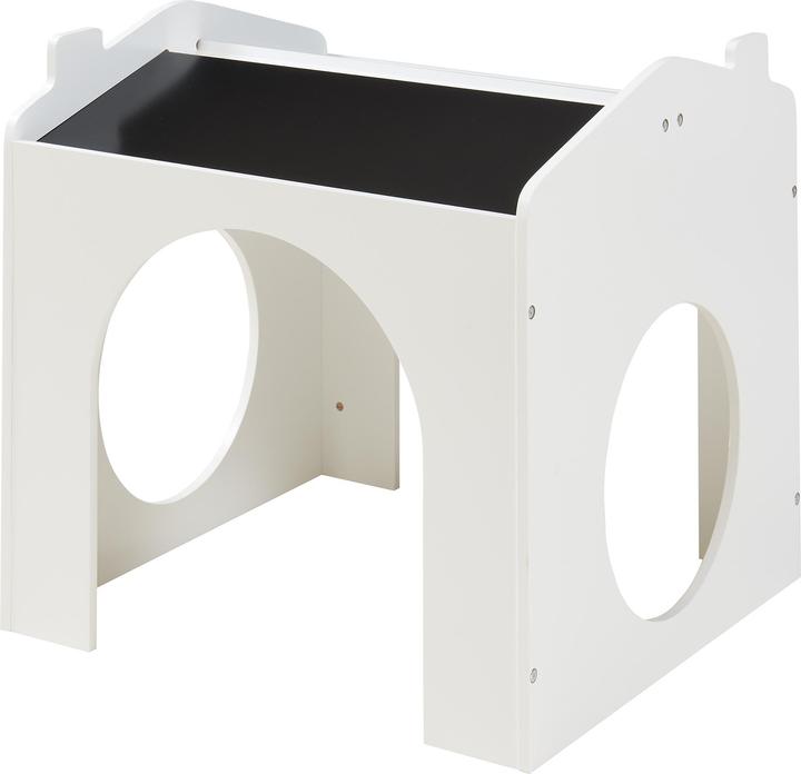 Actual product image En.Casa Zeichentisch für Kinder Romso Kindertischset mit 2 Stühlen Weiss (Child seating group)