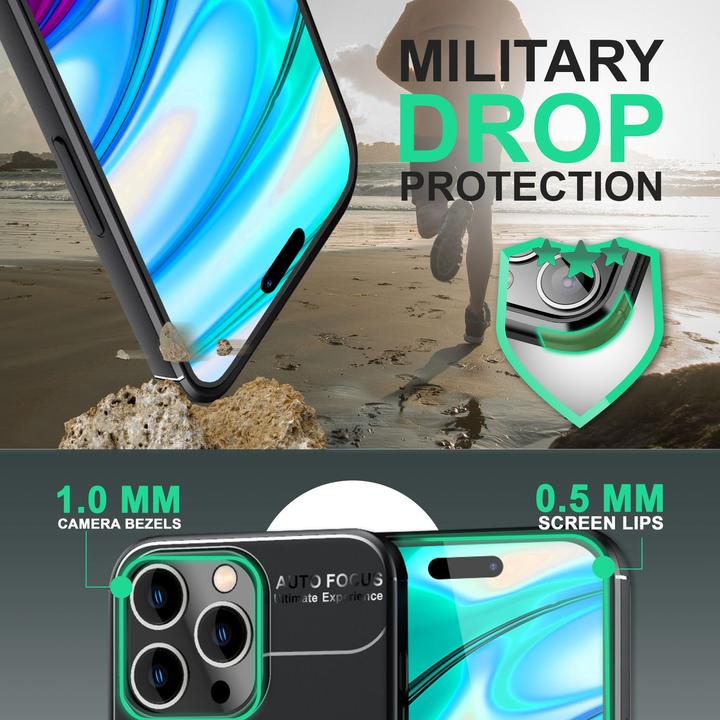 Actual product image Nalia Matte Ring Silicone Sleeve (Apple iPhone 14 Pro)