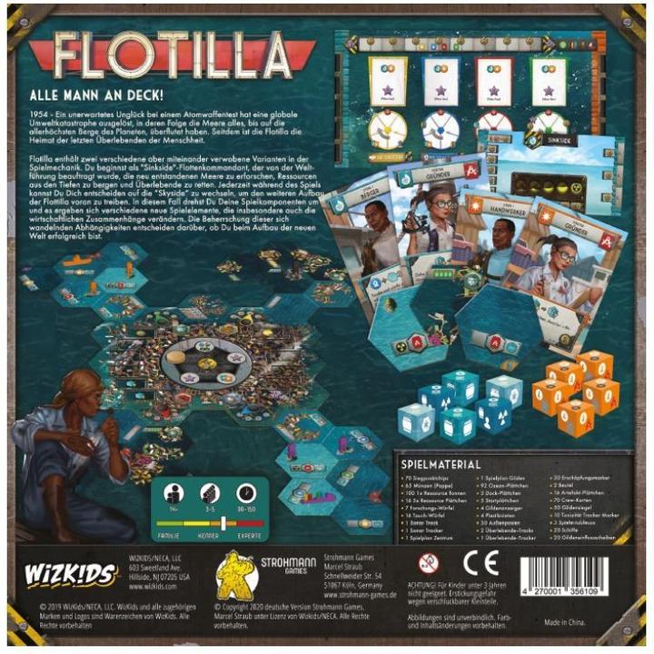Produktbild Strohmann Games STR20002 - Flotilla, Brettspiel, 3-5 Spieler, ab 14 Jahren (DE-Ausgabe) (Deutsch)