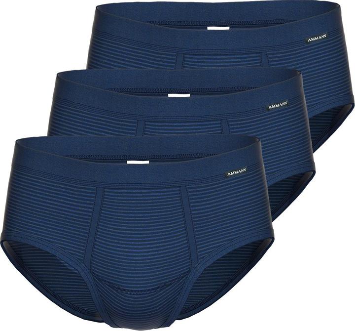Actual product image Ammann 3-pack jeans fine rib briefs / underpants with intervention (L, pack of 3)