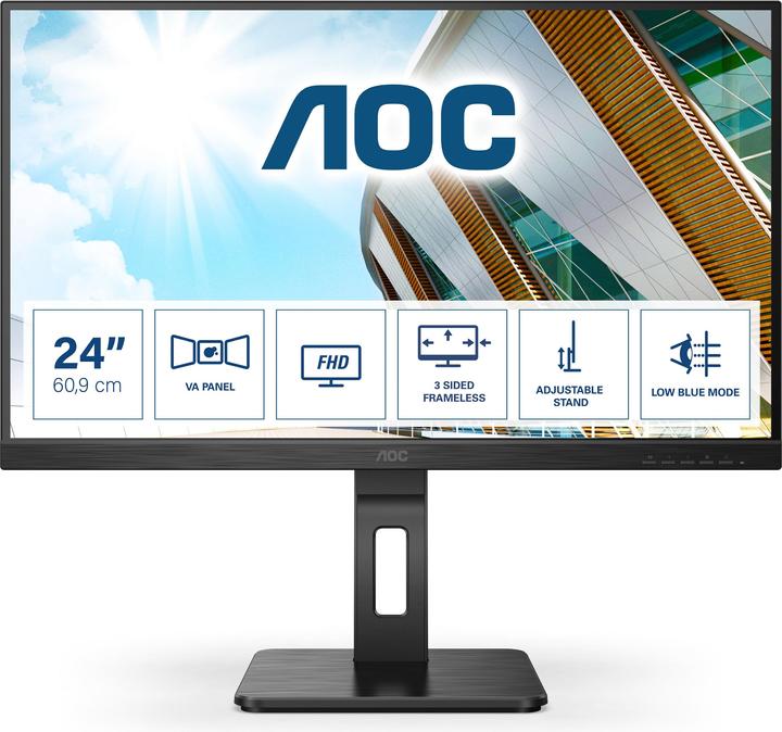 Actual product image AOC 24P2QM (1920 x 1080 pixels, 23.80")