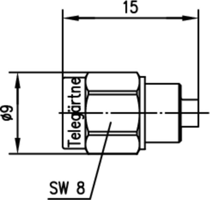 Image du produit Telegärtner SMA termination plug 20 dB 50 Ohm