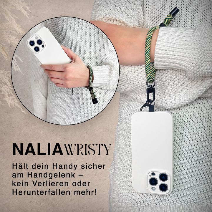 Actual product image Nalia Wristy Lanyard Handykette – Universal Trageband für Smartphones – Verstellbar, Soft & Elastisch