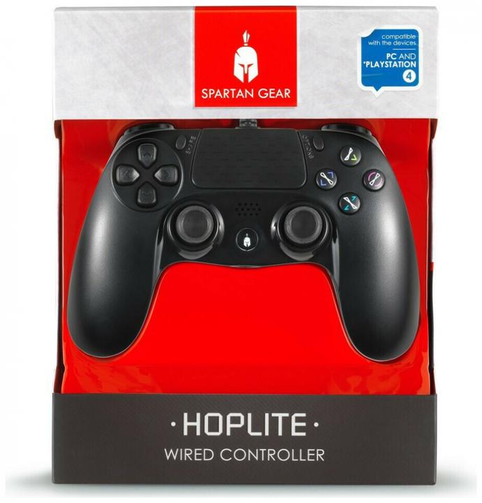 Spartan Gear PS4 Controller Hoplite wired black compatible with PC and PS-4 (PS4, PC)