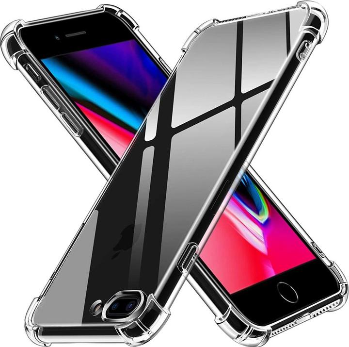 Productafbeelding Screenguard Apple iPhone 7 Plus Hoesje Kristalzachte Airbag Bumper (Apple iPhone 7 Plus)