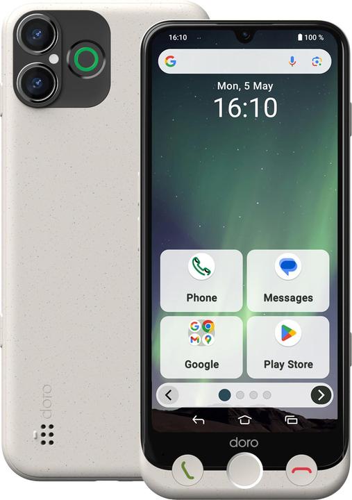 Doro Aurora A30 bone (128 Go, Ossature, 6.10", 4G)