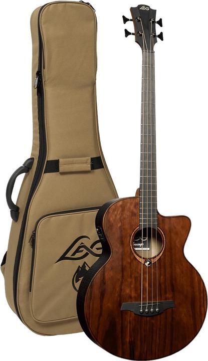 Produktbild Lâg Guitars Sauvage Bce (Akustik Bass, Brown Brankowood (Fingerboard), Pale Brankowood (Top), Smoked Eucalyptus Rough Sawn Finish (Back & Side), Khaya (Neck), Black Brankowood (Bridge))