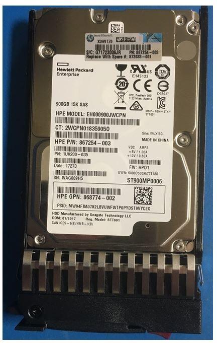 Produktbild HPE HDD 900GB 12G 15K SFF SAS (0.90 TB, 2.5")