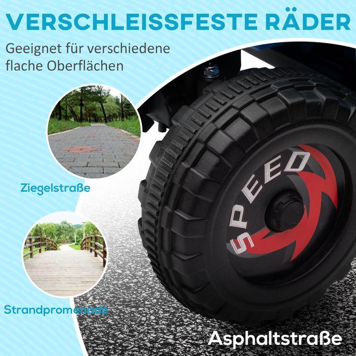 Produktbild Swisshandel24 Elektro Kinderquad, Elektroquad, Vorwärts-, Rückwärtsfunktion, 6V, 1,5-3 Jahre, 2,5 km/h, Blau (6 V)