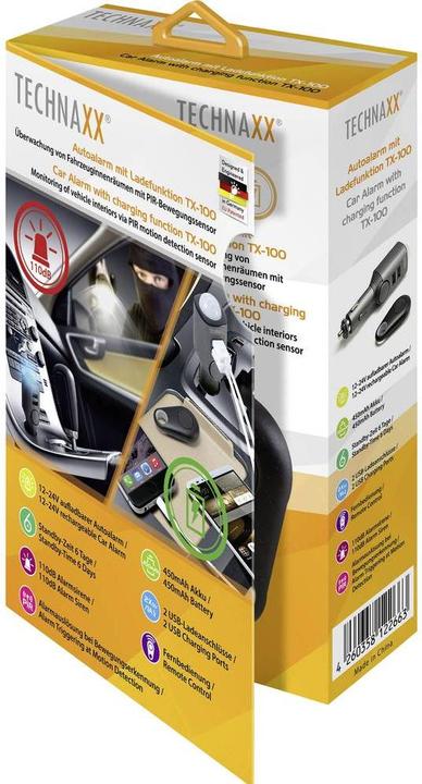 Produktbild Technaxx TX-100 Autoalarm mit Ladefunktion